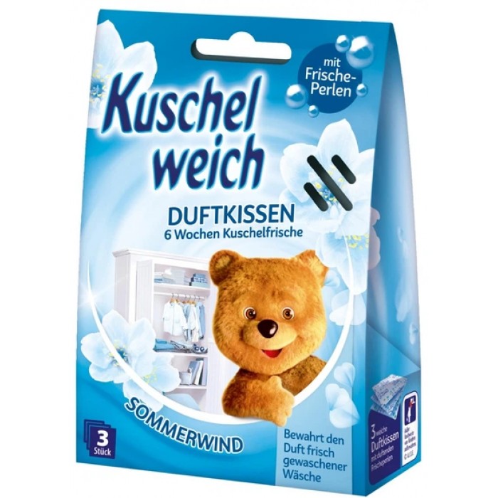 Ароматизатор для гардеробу Kuschel weich "Літній вітер", 3 саше - 