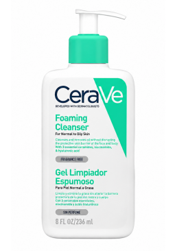 Очищувальна пінка для обличчя CeraVe Foaming Facial Cleanser, 236 мл