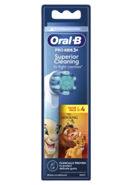 Насадки для дитячої зубної щітки Braun Oral-B Lion King, 4 шт