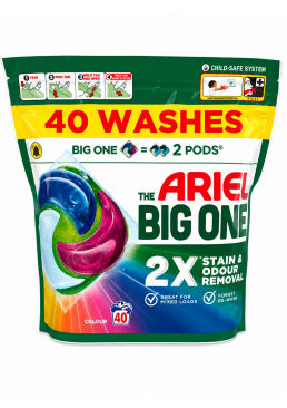 Капсули для прання Ariel Colour Big One для кольорових тканин, 40 шт