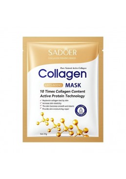 Антивозрастная тканевая маска для лица Sadoer Collagen Anti-Aging Mask, 25 г