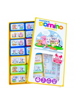 Настольная игра Домино Животные, 28 карточек