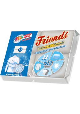 Мило господарське Friends з відбілюючим ефектом, 460г (4х115 г)