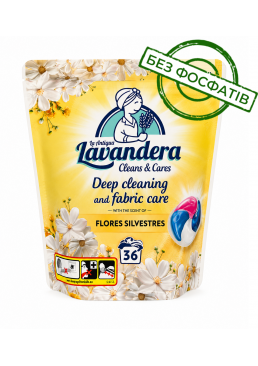 Капсули для прання Lavandera 4в1 Flores Silvestres універсальні, 36 шт