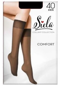 Гольфи жіночі Siela Comfort 40 DEN, Nero, безрозмірні (2 пари)