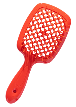 Гребінець для волосся продувний Super Brush, 20 см (кораловий)