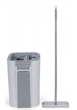 Набор для мытья пола FLAT MOP (швабра, ведро и 2 насадки)