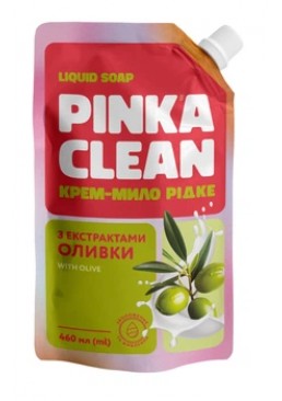 Жидкое крем-мыло Pinka Clean с экстрактом оливки, 460 мл