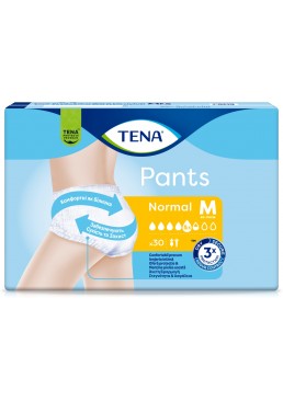 Урологические трусы-подгузники для взрослых Tena Pants Normal, размер M (80–110 см), 5.5 капель, 30 шт.
