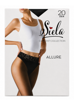 Колготки женские Siela Allure, 20 DEN, Nero, размер 3