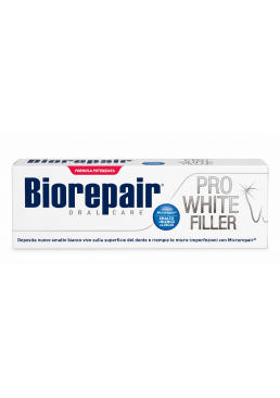 Отбеливающая зубная паста Biorepair PRO White для восстановления поверхности эмали (без фтора), 75 мл