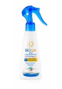 Лосьйон-спрей дитячий сонцезахисний Bioton BioSun SPF45, 150 мл