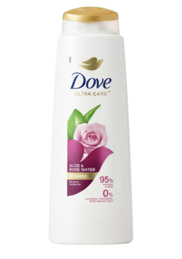 Шампунь Dove Ультрадогляд з алое вера та трояндовою водою, 400 мл