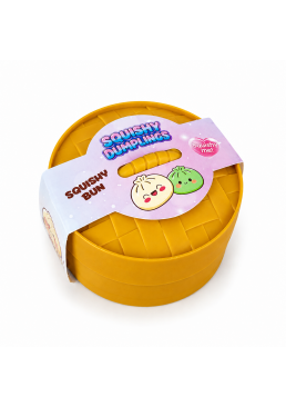 Іграшка-антистрес сквіш Squishy Dumpling "Пельмень" у пароварці, 9 см