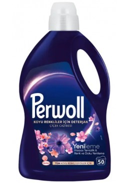 Гель для стирки Perwoll Penew Black «Dark Bloom» для тёмных и чёрных вещей, 2.75 л