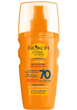 Cпрей проти засмаги Біокон SPF-70, 160 мл