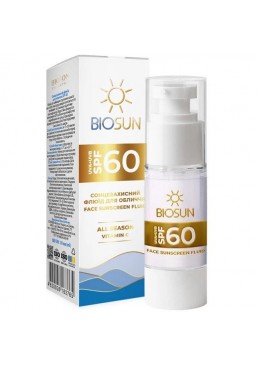 Сонцезахисний флюїд для обличчя Bioton Cosmetics Face Sunscreen Fluid SPF 60, 50 мл