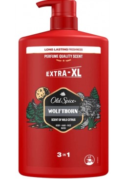 Гель для душу та шампунь Old Spice 3 в 1 Wolfthorn, 1 л