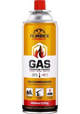 Газовый баллон всесезонный Turbex Professional GAS, 220 г