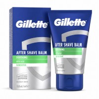 Бальзам після гоління Gillette Smoothing  With Aloe Sensitive заспокійливий з алое вера, 100 мл