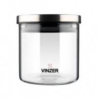 Ємність скляна VINZER 50733 для зберігання продуктів, 0.5 л