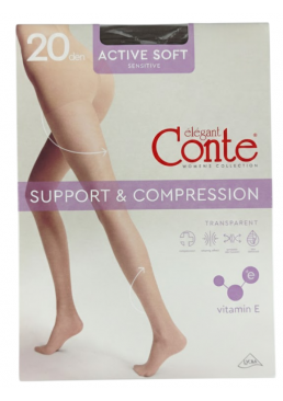Колготки Conte elegant Active Soft 20 DEN Mocca, 4 розмір 