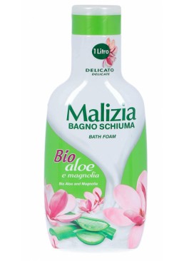 Гель-пена для ванны и душа Malizia с алоэ и магнолией, 1 л