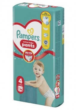 Підгузки-трусики Pampers Active Baby Pants Розмір 4 (9-15 кг), 54 шт