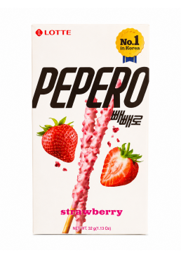 Соломка Lotte Strawberry Pepero в шоколадній глазурі, 32 г