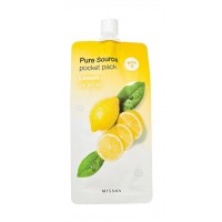 Осветляющая ночная маска для лица Missha Pure Source Pocket Pack Lemon с экстрактом лимона, 10 мл