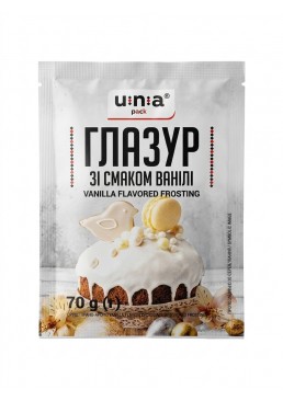 Глазурь UNA со вкусом ванили, 70 г 