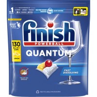 Таблетки для посудомоечных машин Finish Quantum All in 1 Lemon, 130 шт