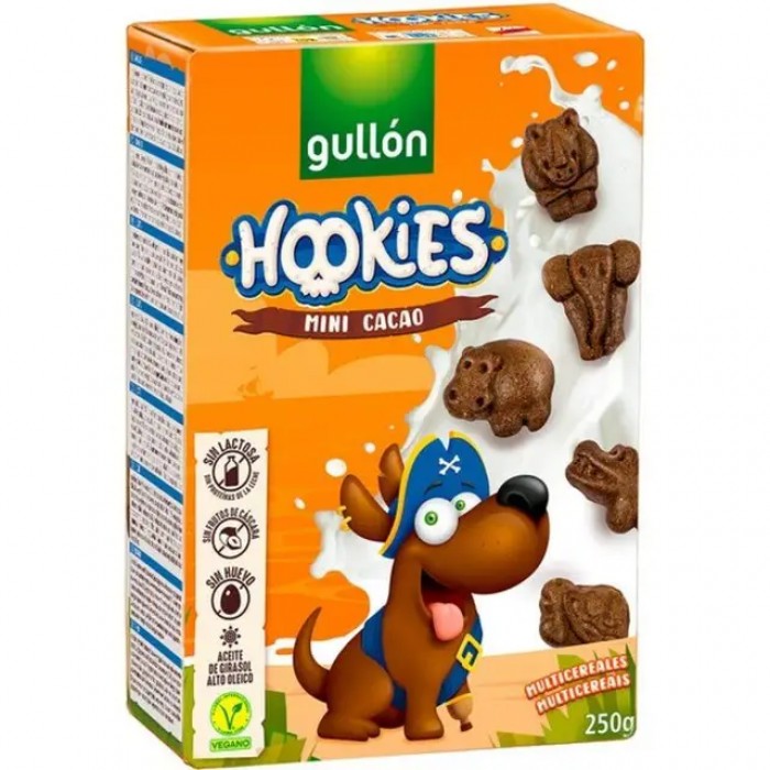Печиво Gullon Hookies Mini Cacao, 250 г - 