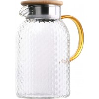 Глечик Ardesto Dew AR2615BPG з бамбуковою кришкою, 1,5 л 