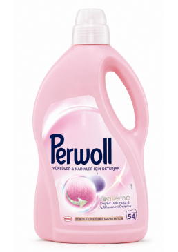 Гель для стирки Perwoll Wool & Delicates шерстяных и деликатных вещей, 2.97 л (54 стирки)