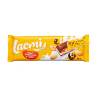 Шоколад Roshen Lacmi молочный с арахисом и карамельно-арахисовой начинкой, 295 г