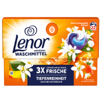 Универсальные стиральные капсулы Lenor «Апельсиновый цвет и персик», 22 шт