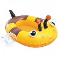 Дитяче надувне коло-плотик Intex 59380 "Бджола", 112х99 см
