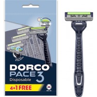 Бритвы одноразовые Dorco Pace 3 для мужчин, 3 лезвия (5 шт) 