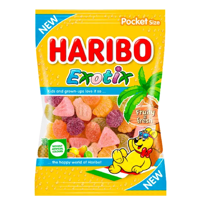 Желейні цукерки Haribo Exotix, 100г - 