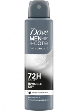 Антиперспірант аерозоль Dove Men+Care Невидима сухість 72 години, 150 мл