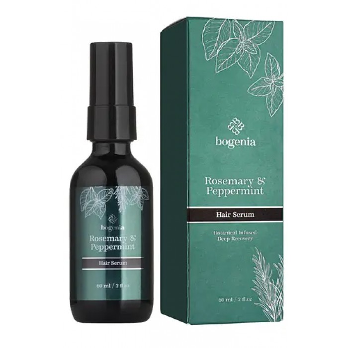 Сыворотка для волос Bogenia Rosemary Peppermint Hair Serum, 60 мл - 