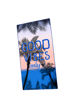 Пляжний рушник Colorful Home "Good Vibes" із мікрофібри, 90х180 см 