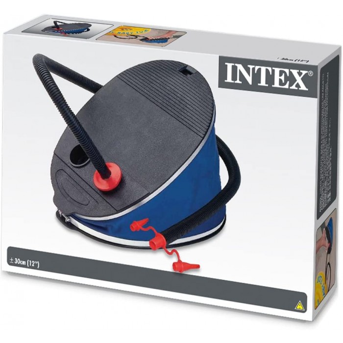 Ножний насос Intex (чорно-синій) - 