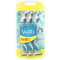 Одноразові жіночі станки Gillette Venus 3 Sensitive Skin Elixir, 6 шт