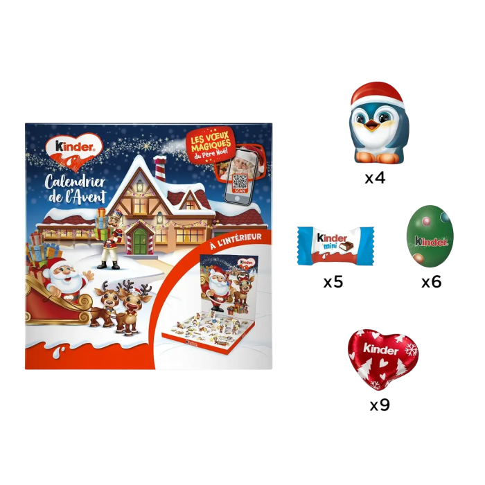 Адвент календар Kinder Mix Advent Calendar, 123 г - 