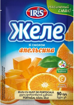 Желе ТМ IRIS со вкусом Апельсина, 90 г