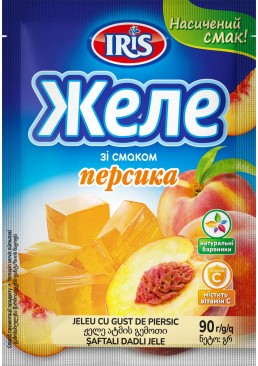 Желе ТМ IRIS со вкусом Персика, 90 г