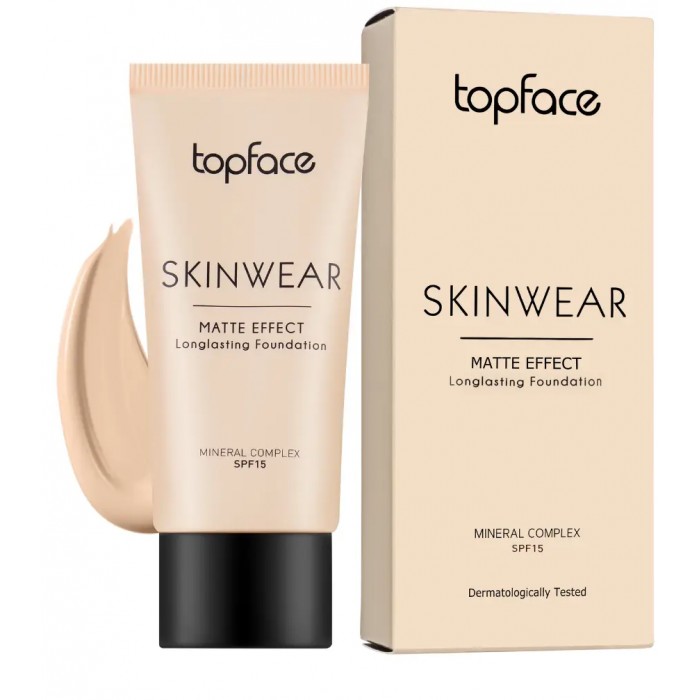 Тональний крем TopFace Skinwear Matte Effect SPF 15 PT468 № 01, 30 мл - 