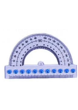 Транспортир пластиковый "Super value", 10 см
